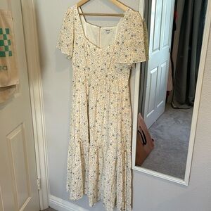 Madewell floral midi dress
